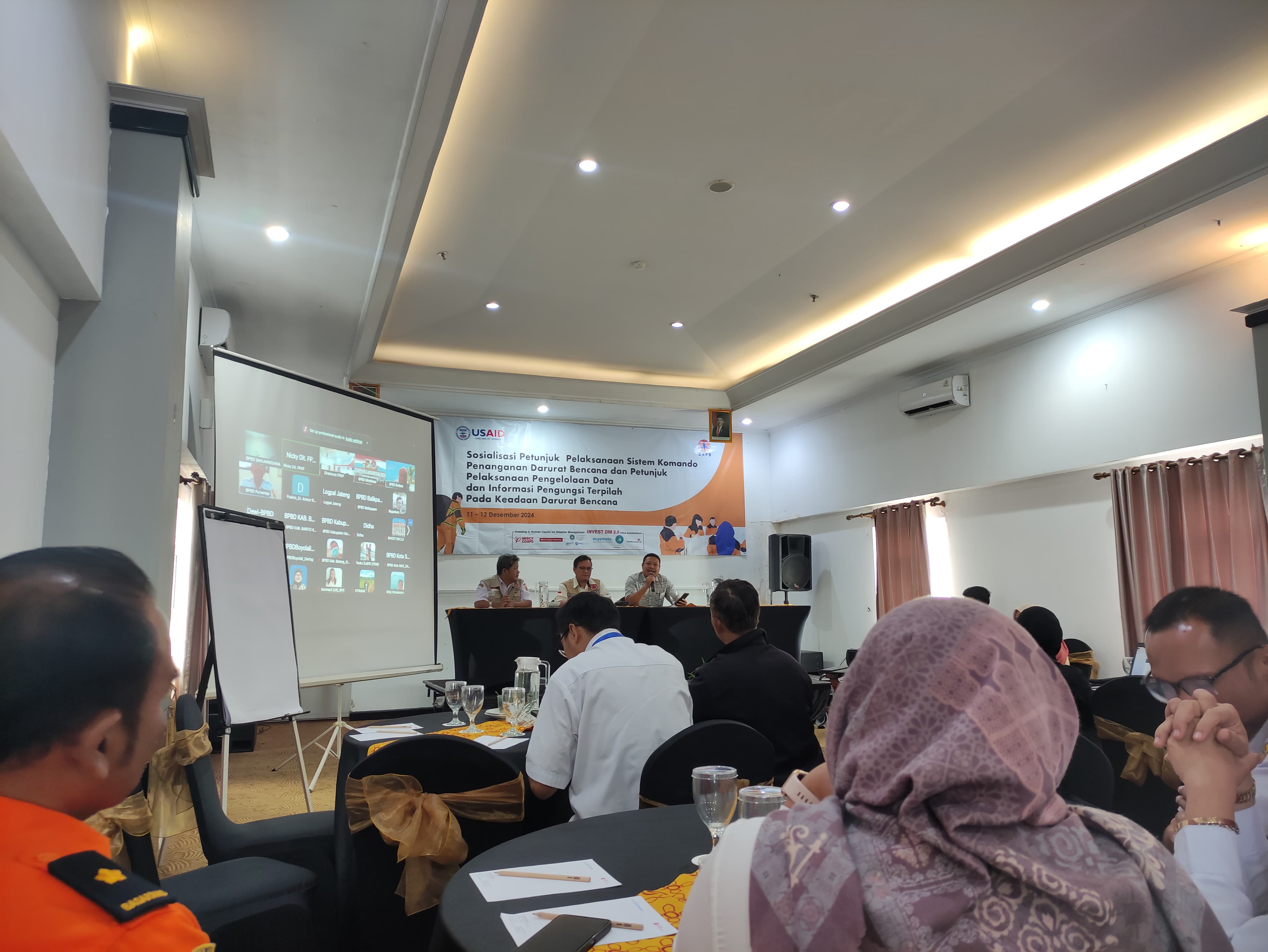 Sosialisasi Juklak SKPDB dan Pengelolaan Data Pengungsi pada Keadaan Darurat Bencana